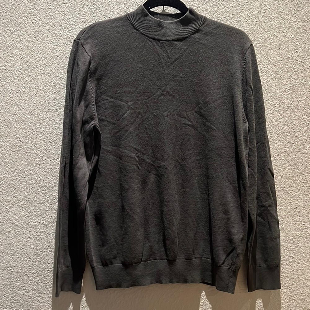H&M grey Mock-T cotton sweater